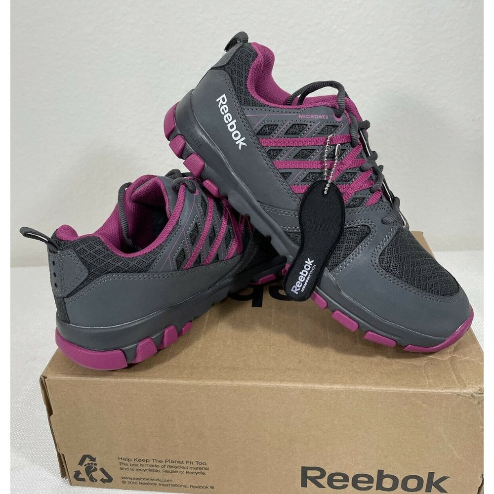 Reebok Women's Sublite Work RB408 Shoes Grey -Sz 9